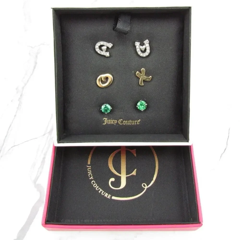 NWT Juicy Couture Stud Earring Set